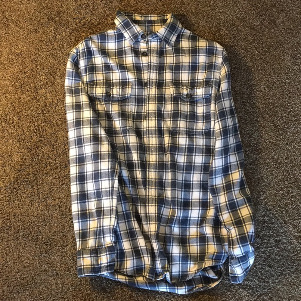 Vintage Plaid Sonoma Long Sleeve Flannel Size S